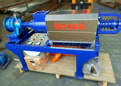 screw presss solid liquid separation machine for cow dung processing