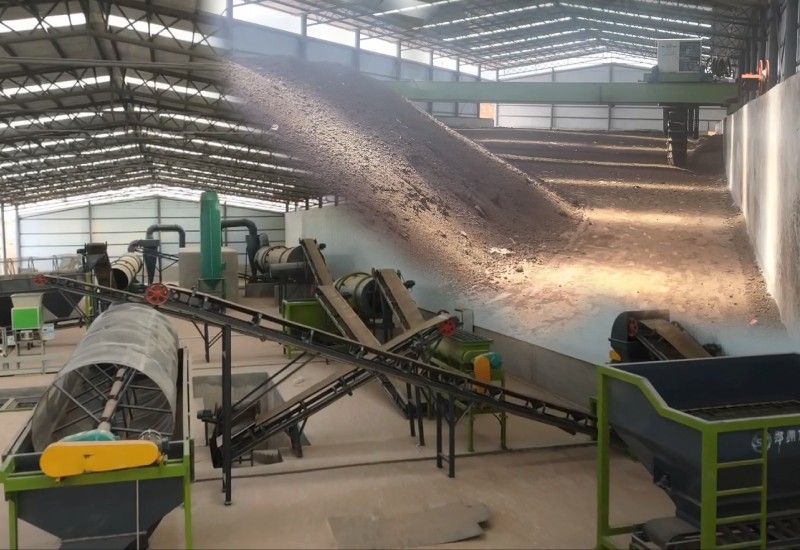 large scale compost granules manufacturing plant setup